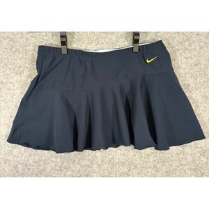 Nike Skort Women S Navy Blue Dri-FIT Ruffle Athletic Tennis Skirt 242096